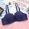 Image of DERUILADY Lace Floral Wireless Bras For Women Front Closure Sexy Lingerie Plus Size Bralette Comfort Adjusted Push Up Bra