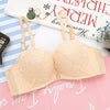 Image of DERUILADY Lace Floral Wireless Bras For Women Front Closure Sexy Lingerie Plus Size Bralette Comfort Adjusted Push Up Bra