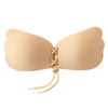 Image of DERUILADY Strapless Invisible Bra Sexy Seamless Push Up Silicone Bras For Women Skin Black Sexy Lingerie Drawstring Bralette