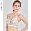 Image of DOBREVA Women's Lace Bralette Non-Padded X-Back Underwired Longline Plunge Bra