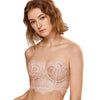 Image of DOBREVA Women's Strapless Bra Push Up Lightly Lined Underwire Longline Multiway Bralette