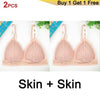 Image of DeRuiLaDy 2PCS French Style Bralette Seamless Deep V Lace Bra Wireless Thin Underwear Sexy Lingerie Soft Bras For Women Girl