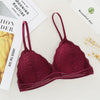 Image of DeRuiLaDy Seamless Deep V Lace Bras For Women Wireless Push Up Bra Thin Comfort Underwear Sexy Lingerie French Style Bralette