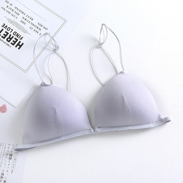 DeRuiLaDy Sexy Lingerie Seamless Front Closure Bra Wireless Push Up Bras For Women Soutien gorge Backless Comfortable Bralette