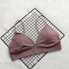 Image of DeRuiLaDy Soft Bralette Deep V Seamless Bras for Women Wireless Push Up Bra Comfortable Blackless Underwear Ladies Sexy Lingerie