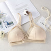 Image of DeRuiLaDy Soft Bralette Sexy Perspective Deep V Seamless Bras for Women Wireless Push Up Bra Comfortable Underwear Sexy Lingerie