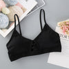 Image of DeRuiLaDy Thin Strap Bralette Sexy Lingerie Seamless Hollow Out Soft Bras For Women Wireless Push Up Bra Comfortable Underwear