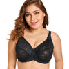 Image of Delimira Women's Sheer Lace Full Figure Unlined Minimizer Bra
