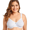 Image of Delimira Women's Sheer Minimizer Bra Plus Size Support Underwired Everyday Bra
