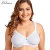 Image of Delimira Women's Sheer Minimizer Bra Plus Size Support Underwired Everyday Bra