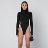 Image of Dulzura high neck long sleeve high waist neon bodysuit 2019 autumn winter women sexy skinny stretch body clothing