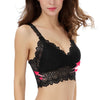 Image of EFINNY Sexy Women Lace Bra Floral V-Neck Vest Mesh Bra Bralette Bustier Crop Top Cami Tank Tops