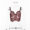 Image of Elegant Chic Bralette Sexy Eyelash Lace Crop Top Women Lingerie Dropshipping Suppliers Underwear Camisole Cami Tank Top
