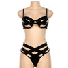 Image of Ellolace Sexy Bandage Hollow Out Underwear Set Women Lingerie 2 Piece Set Bra Thong 2019 New Fashion Female Bra and Panty Sets