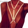 Image of Elover Erotic Sexy Lingerie Bandage Spaghetti Crop Cami Hollow Bra Sexy Underwear Women Top Halter Strap Bra Unlined Adjustable