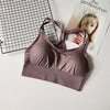 Image of Energy Seamless Sports Bra Running Back Cross Strappy Yoga Bra With Removable Pads Brassiere Sport Woman Fitness Top Activewear