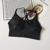 Image of Energy Seamless Sports Bra Running Back Cross Strappy Yoga Bra With Removable Pads Brassiere Sport Woman Fitness Top Activewear