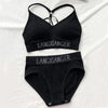 Image of Fashion Bra Briefs Set For Women Lingerie With Pads Seamless Push Up Bralette Active Bra Plus Size XL Sports Underwear #D