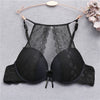 Image of Fashion Lace Bra Sexy Bras For Women B C Cup Underwear Hanging Neck Unlined Brassiere Female Hollow Floral Lingerie New Arrival