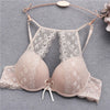 Image of Fashion Lace Bra Sexy Bras For Women B C Cup Underwear Hanging Neck Unlined Brassiere Female Hollow Floral Lingerie New Arrival