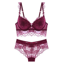 Fashion sexy push up adjustable lace underwear accept supernumerary breast bra thickening bra set high quality lingerie sets