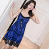 Image of Fdfklak New 2019 nightdress women sexy short nightgowns female sleepwear summer slim lace nightshirt women's nightwear dress