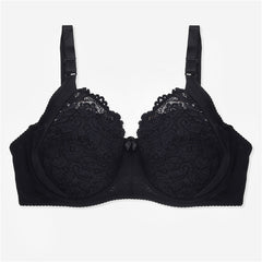 Finetoo Thin Women Plus Size Bra D E Super Push Up Bralette Lace Bra Female Lingerie Deep V Sexy Big Size Bra Women  Brassiere