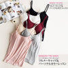 Image of Fitness Clothing  Padded Bra Tank Top Women Modal Spaghetti Solid Cami Top Vest Female With Built In