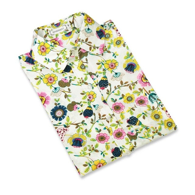 Floral Women Blouse Tops Female Shirt Plus Size Blusas Mujer De Moda Harajuku Camisa Feminina Clothes Chemise Femme Clothes