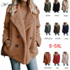 Image of Fluffy Teddy Coat Women Winter Jackets 5XL Plus Size Overcoat Lapel Warm Hairy Jackets Female Coats Long Sleeve Chaqueta Mujer