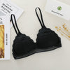 Image of French Style Bralette Seamless Deep V Lace Girl Women Bra Wireless Thin Underwear Sexy Lingerie Soft Bras For Women Girl Hot