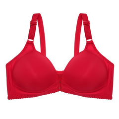 Front Closure Bra Sexy Red Bras For Women B C Cup Wireless Bra Fashion Female Lingerie Ladies Intimates WireFree Brassiere 36-44