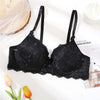 Image of Front Closure Lace Bra Beauty Back Push Up Bralette Brassiere Sexy Underwire Bra For Women Underwear Solid Color Female Lingerie