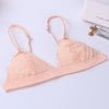 Image of Full Lace Bralette Sexy Bras for Women Wire Free Push Up Bra bh Semi Sheer Triangle Women's Lingerie Sujetador