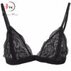 Image of Full Lace Bralette Sexy Bras for Women Wire Free Push Up Bra bh Semi Sheer Triangle Women's Lingerie Sujetador
