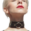 Image of Fullyoung Leather Harness Harajuku Dress Set Bust Garters Sexy Lingerie Belt Erotic Metal O-ring Soft PU Leather Choker Hot Sell