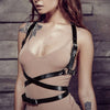 Image of Fullyoung Sexy Leather Harness Women Rave punk Bra goth Suspenders naughty Straps Erotic Bondage Garter stocking Belt Straps