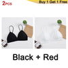 Image of GUMPRUN 2Pcs Seamless Soft Bras for Women Thin Strap Wireless Push Up Bra Backless Comfort Underwear Bralette Sexy Lingerie
