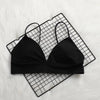 Image of GUMPRUN Soft Bralette Deep V Seamless Bras for Women Wireless Push Up Bra Comfortable Blackless Underwear Ladies Sexy Lingerie