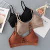 Image of GUMPRUN Thin Strap Bralette Sexy Lingerie Seamless Hollow Out Soft Bras For Women Wireless Push Up Bra Comfortable Underwear