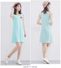 Image of Girl Tops summer New Women Sling Nightgown printing Sexy Sleepwear Shortless Sleeve Pyjamas with Chest Pad Girl Short Nightdress