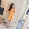 Image of Girl Tops summer New Women Sling Nightgown printing Sexy Sleepwear Shortless Sleeve Pyjamas with Chest Pad Girl Short Nightdress