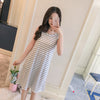 Image of Girl Tops summer New Women Sling Nightgown printing Sexy Sleepwear Shortless Sleeve Pyjamas with Chest Pad Girl Short Nightdress