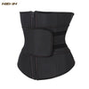Image of HEXIN Abdominal Belt High Compression Zipper Plus Size Latex Waist Cincher Corset Underbust Body Fajas Sweat Waist Trainer
