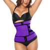 Image of HEXIN Neoprene Sauna Sweat Waist Cincher Zipper Corsets Body Shaper Abdominal Slimming Belt Tummy Trimmer Shapewear