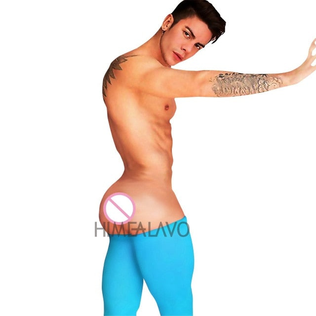 HIMEALAVO hot Sexy Gay Men's bodystocking Opaque Nylon Thigh High Stockings Male stockings 11 colors