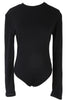Image of HOT Fashion Sexy Women Clothes Long Sleeve O Neck Solid Stretch Bodysuit Lady Leotard Jumpsuit Body Tops Europe and America