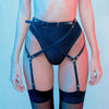 Image of Harness Garter Belt Erotic Goth Lingerie Cage Suspender Belt Bondage Harness Gothic Punk Style Garter Fetish Leg Stocking Belt