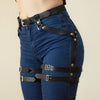 Image of Harness Garter Belt Erotic Goth Lingerie Cage Suspender Belt Bondage Harness Gothic Punk Style Garter Fetish Leg Stocking Belt