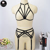 Image of Harness Garter Belt Red Elastic Goth Lingerie Cage Suspender Belt Bondage Harness Sexy Wedding Garter Fetish Leg Stockings Belt